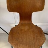 Two Arne Jacobsen "hammer" chairs