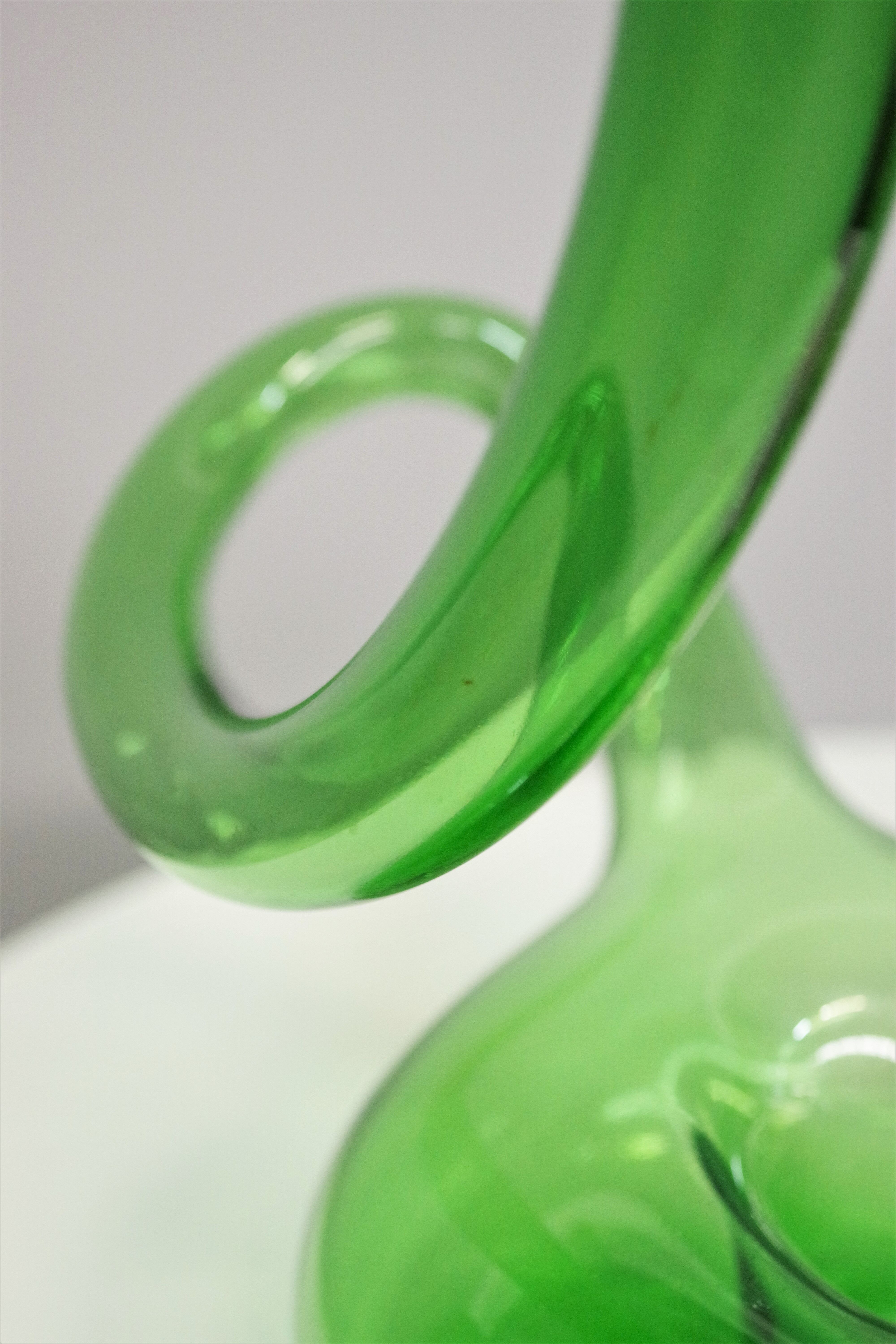 Pair of vintage glass decanters, 1950