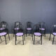 Ensemble de chaises Nr 222 par Robert Mallet-Stevens, années 1980, ensemble de 8.
