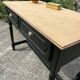 Wood and black desk
