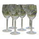 6 crystal white wine glasses from ARQUES. Epi Fleury model.