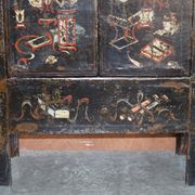 Antique Chinese wedding buffet hand-painted circa 1800