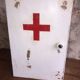 Wooden medicine cabinet