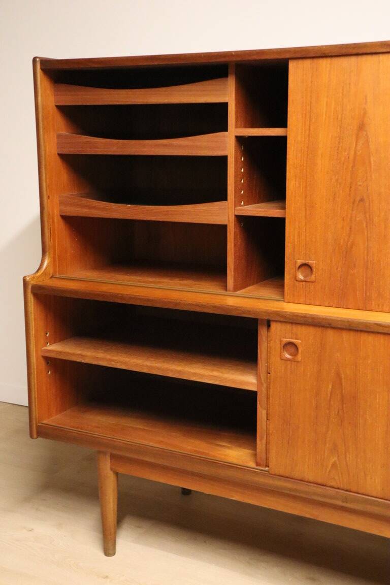 Enfilade haute scandinave édition Samcom en teck, 1960