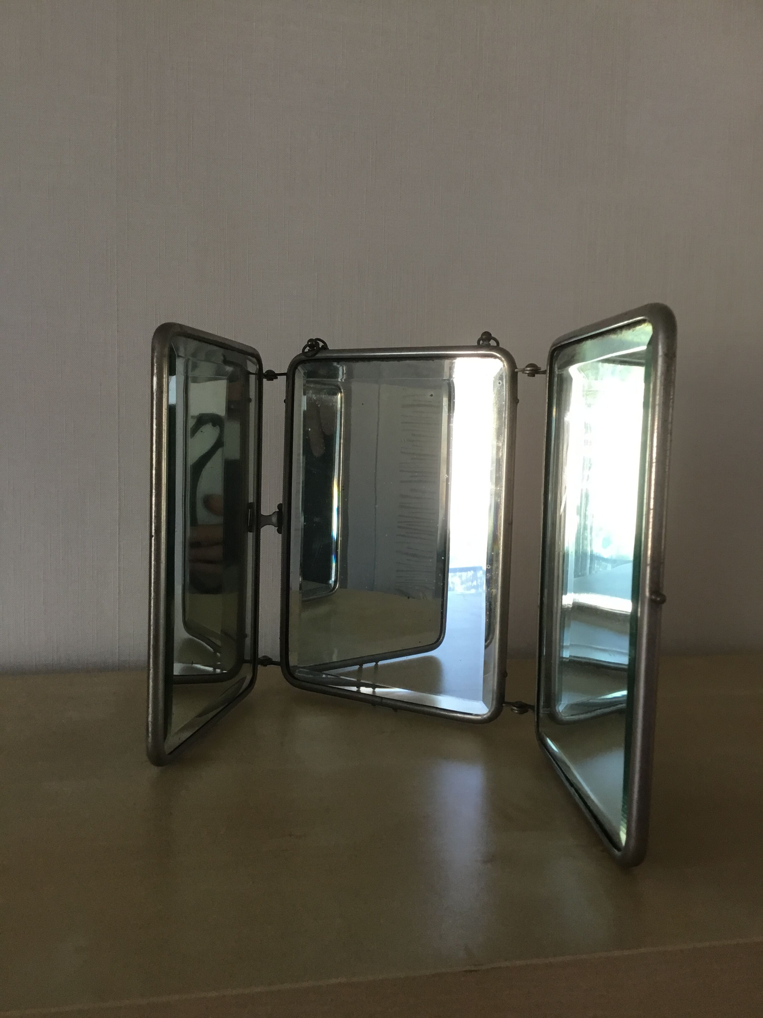 Mirror triptych barber 53x23cm