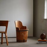 Wabi Sabi trunk armchair from the mid-20th century in pine, by a Swedish cabinetmaker, 1950s.