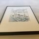 Small signed watercolor marine painting