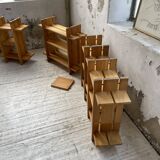 4 solid elm shelves Maison Regain