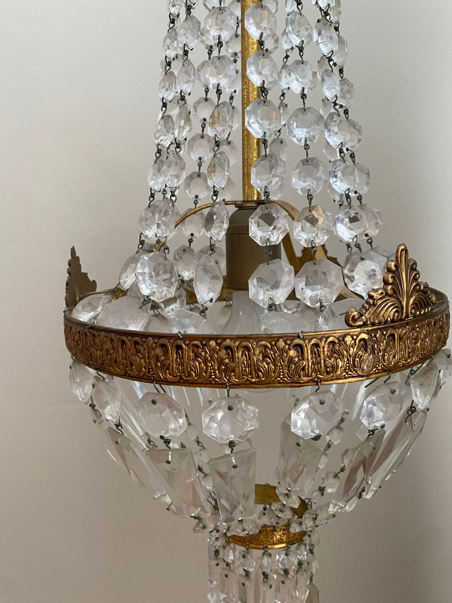Antique balloon chandelier