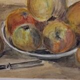 Still life with apples