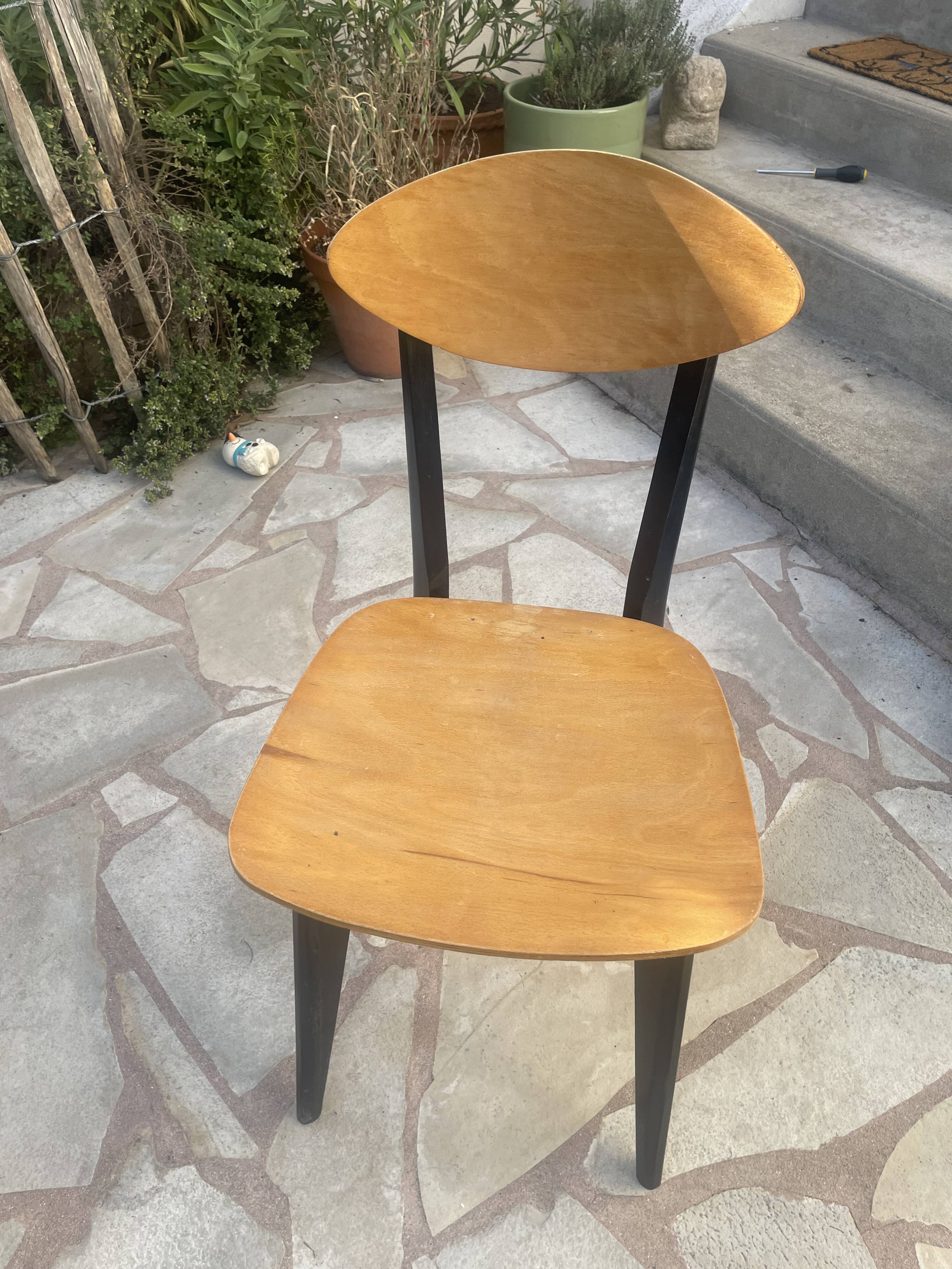 4 Scandinavian chairs type Kneuzzargenstull