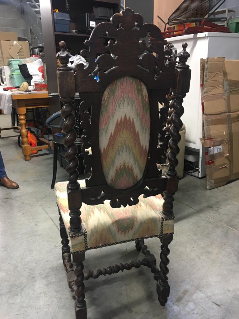 Lot of 2 henry II style chairs