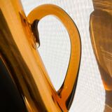 Amber ewer / carafe from Portieux crystal factory