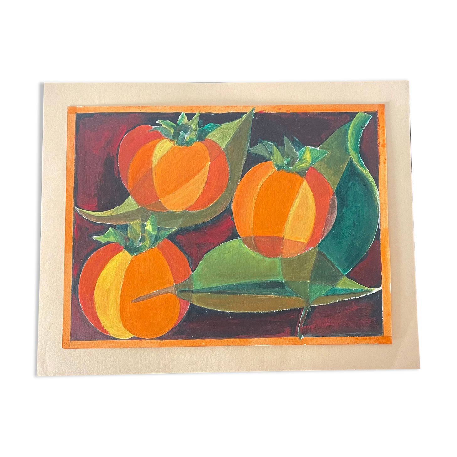 Gouache pumpkins Maïté Bournoud Schorp