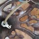 Art Deco/Art Nouveau shell and bronze wall lamp