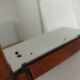 bamboo mirror, vintage, 41 by 48cm