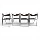 Lübke 4-piece set of folding dining chairs by Fantoni&Geraci, 1969