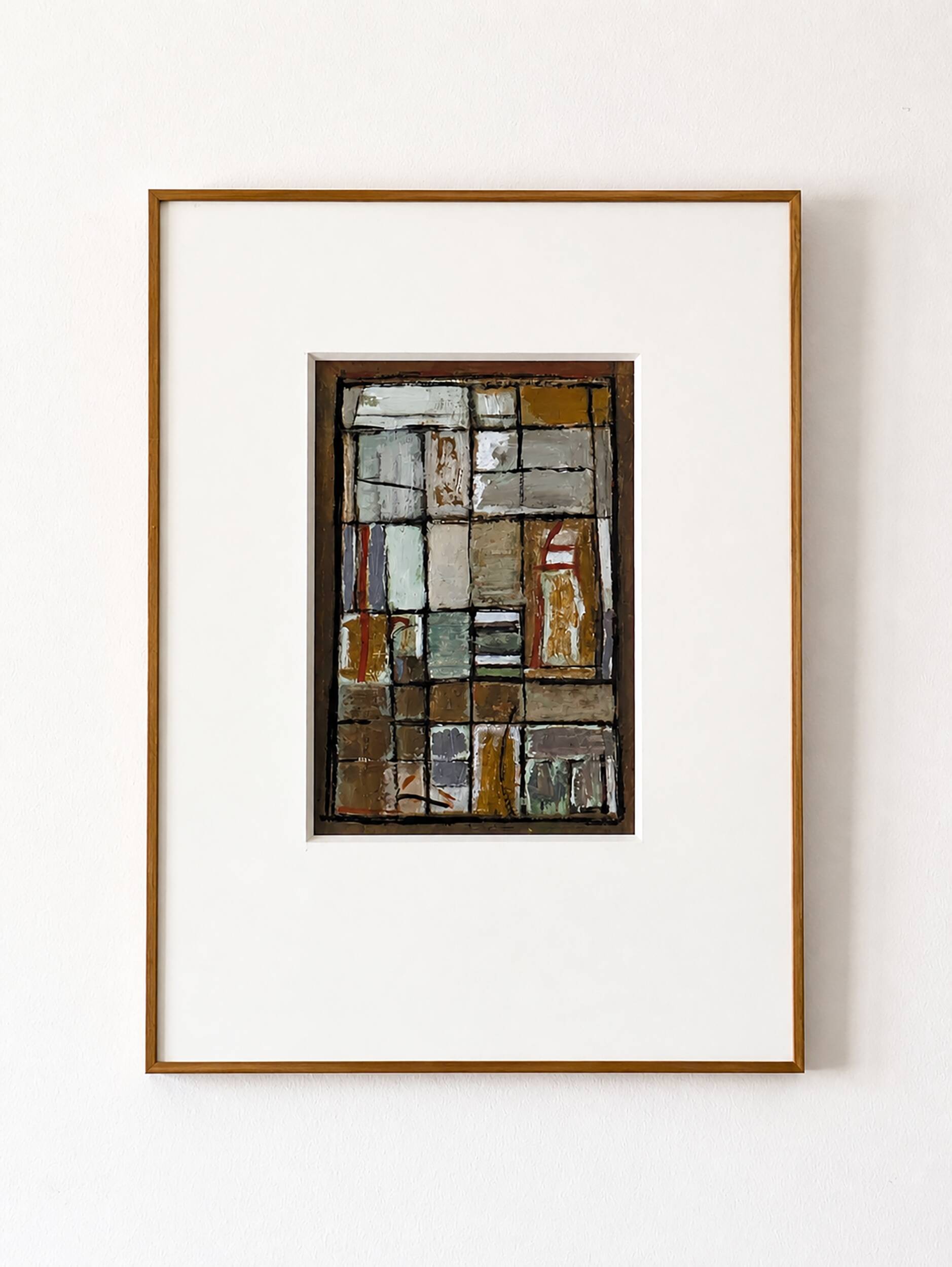 Michèle Clancy (1940), tableau abstrait encadré, art contemporain