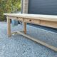 Table de ferme 3m20 chêne massif 2 rallonges