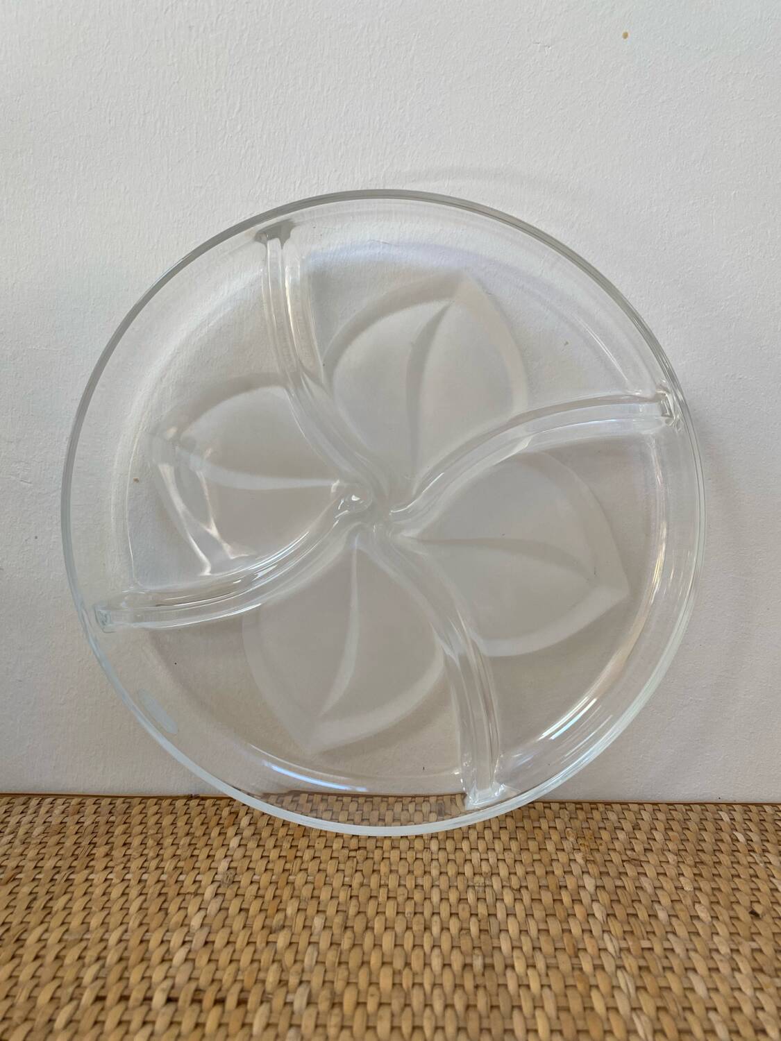 Plat de présentation en cristal JG Durand - Modèle Florence