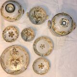Quimper Tableware Service signed and numbered (78 pieces)