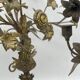 2 religious candelabra / brass candle holder 1930