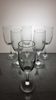 Set of 6 glass flutes
