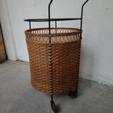 Vintage wicker bar