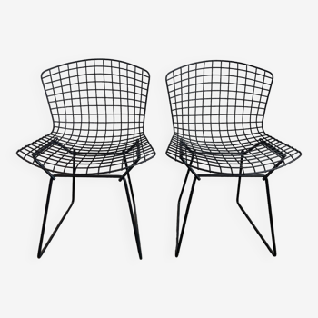 Paire de chaises wire Harry Bertoia pour Knoll