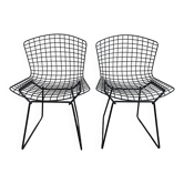 Paire de chaises wire Harry Bertoia pour Knoll