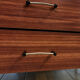 Modernist desk from the 50s-60s in wood and metal, reversible drawer unit.