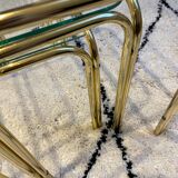 Golden metal tables