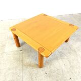 Mid century wooden coffee table, 1970s