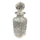Early 20th century perfume bottle in SAINT LOUIS crystal, Fleurs de violet model