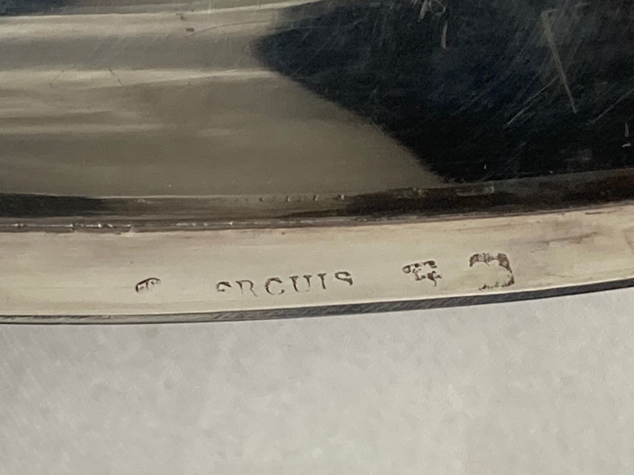 Silver metal saucière ercuis xxth