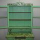 Victorian Green Patinated Buffet, Library or Cabinet