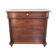 Marble and pitchpin chest of drawers