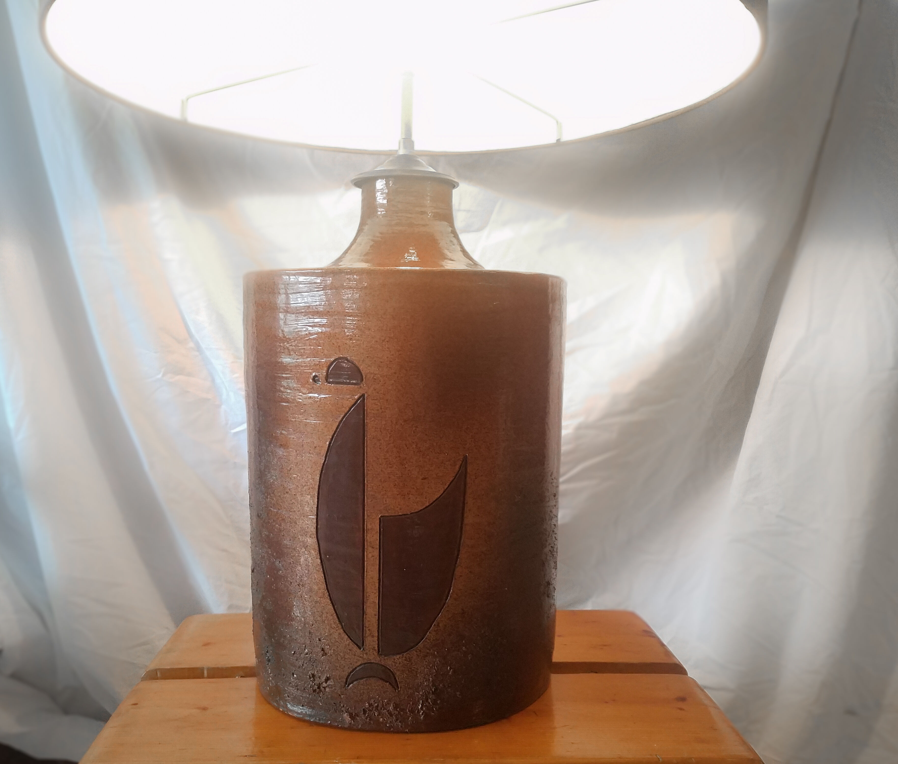 Vintage ceramic lamp stand 1970