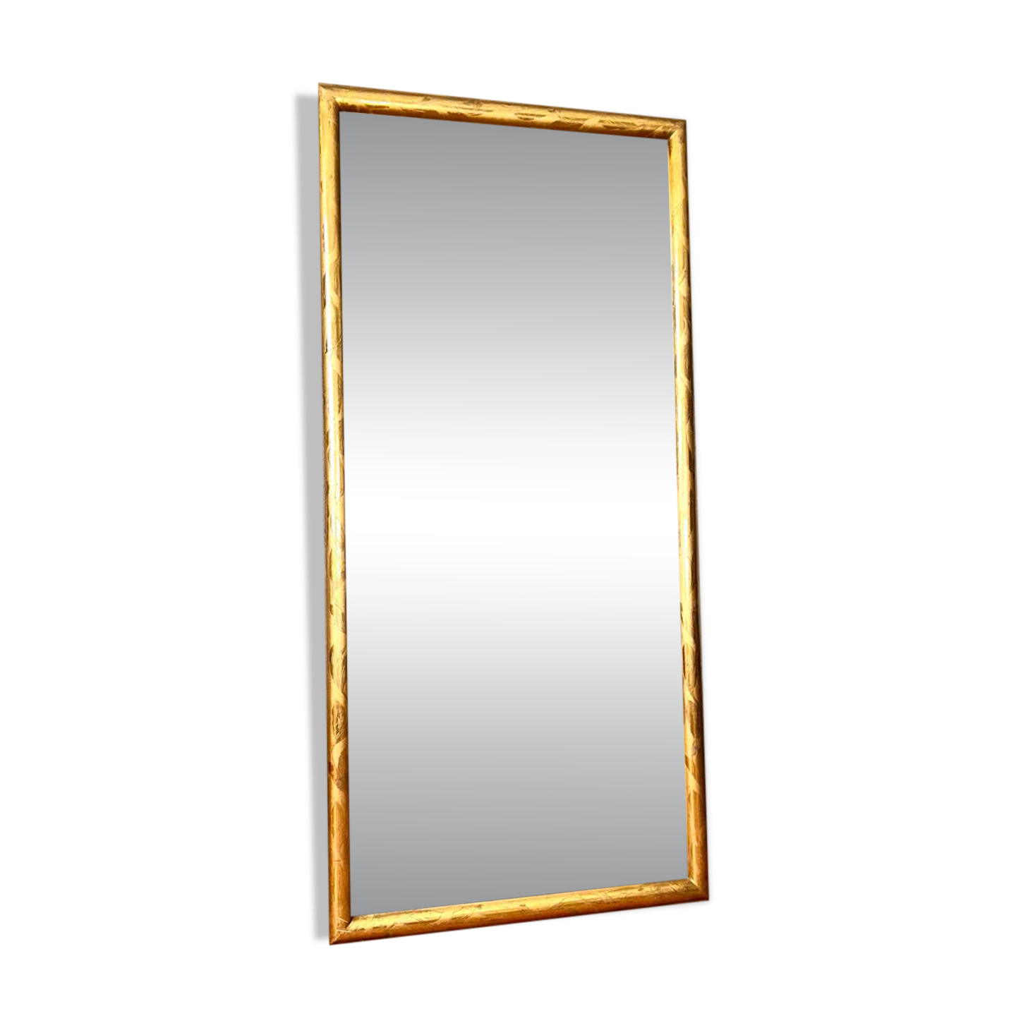 19th-century antique gilded mirror.