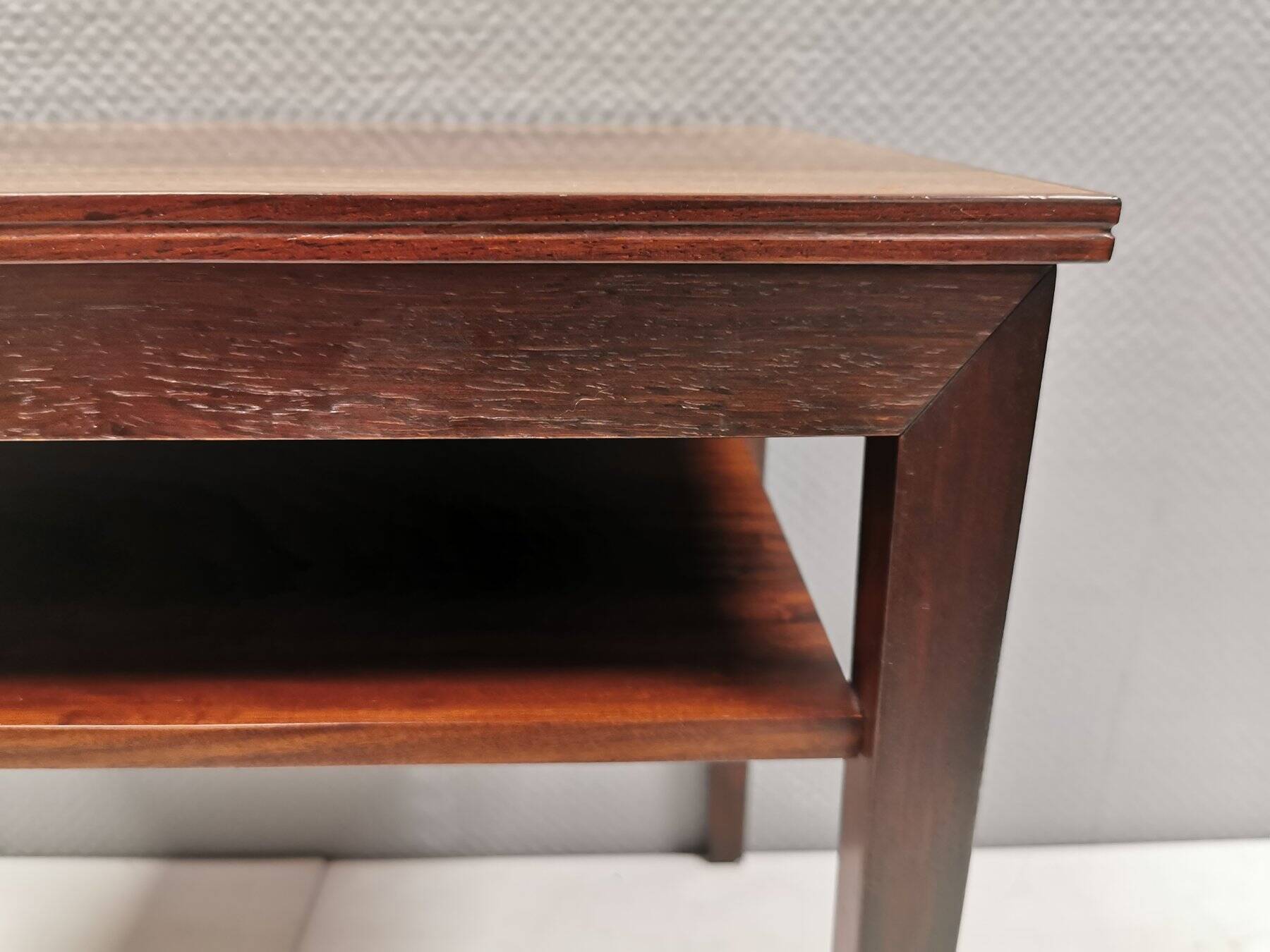 Nice side table in rosewood, probably Danish and from the 60s.