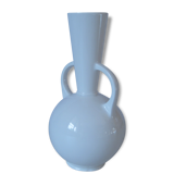 White glazed earthenware ceramics Design contemporary vase