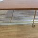 Porte vinyles plateau bois