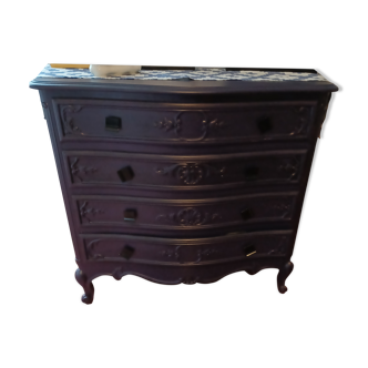 Louis XV style chest of drawers, restyled
