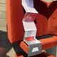 2x Cassina Utrecht chair in terracotta (rust brown) velvet in new condition!