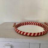 Round mirror tray scoubidou 50s/60s