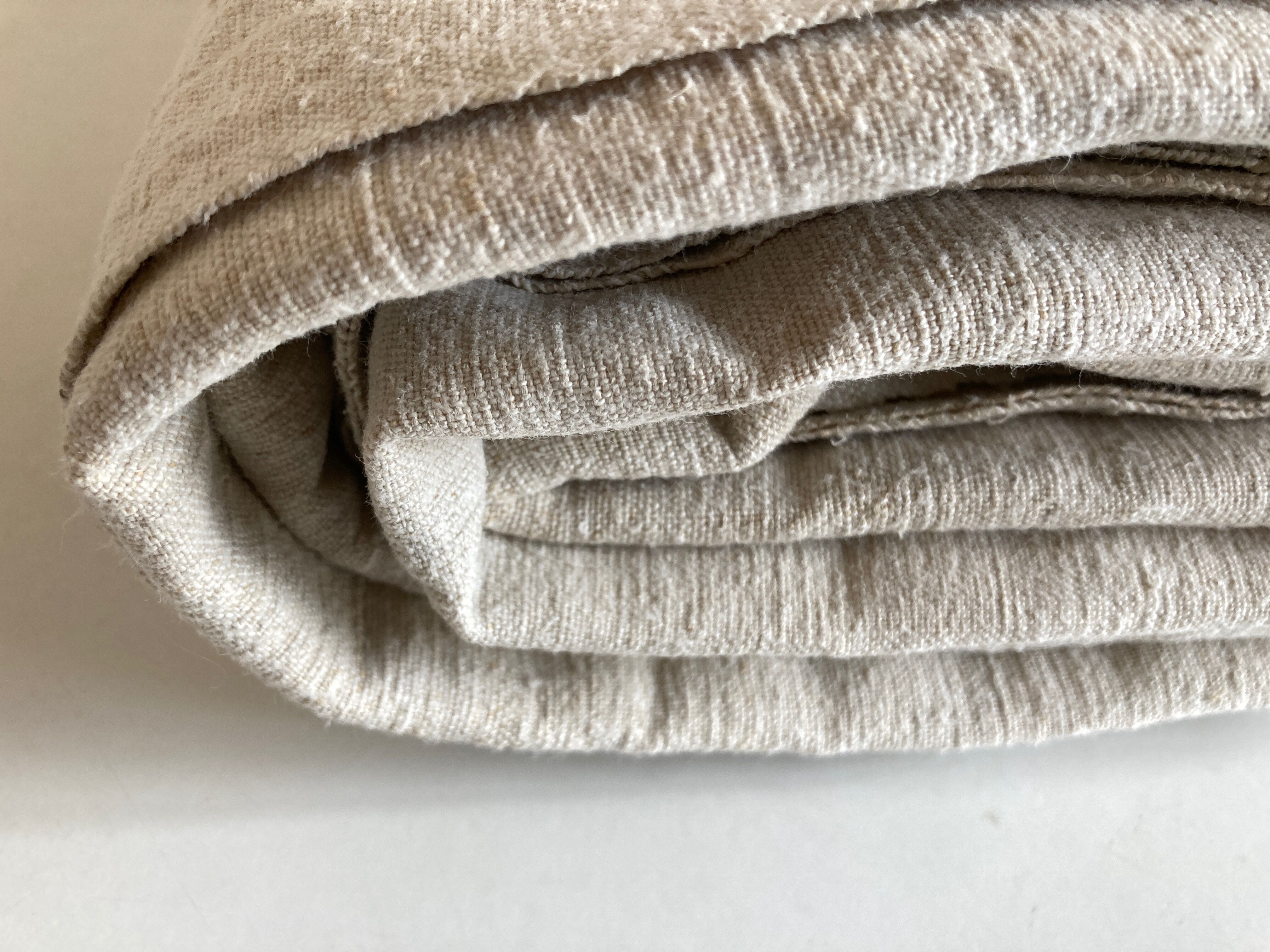 Farm tablecloth 19th in hemp canvas, reserve of trousseau L270cm