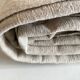 Nappe de ferme 19e en toile de chanvre réserve de trousseau  L270cm