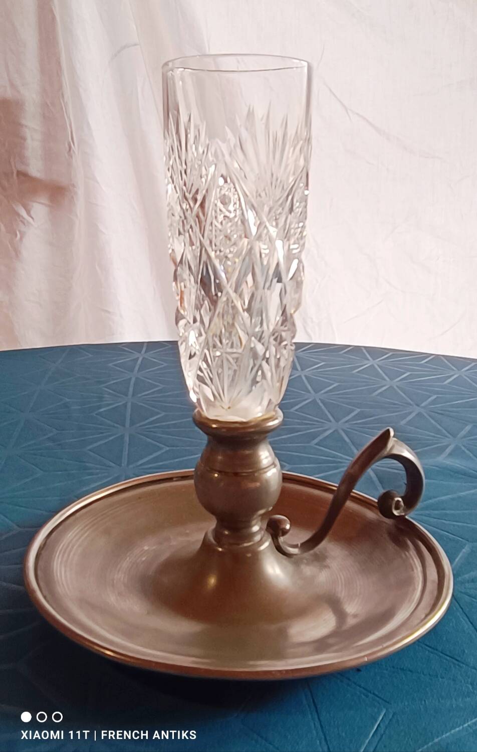 Saint Louis crystal candlestick, Florence model