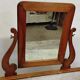 Antique dressing table/vanity unit in wood and marble