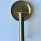 Vintage brass Scandinavian Art Deco wall candle holder sconce